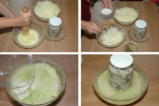 Sauerkraut-Herstellung