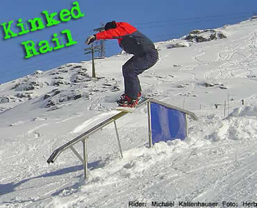 Snowboard-Park Weisssee - Kinked-Rail